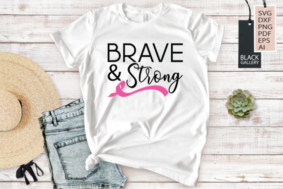 Cancer Awareness Brave Strong Graphics