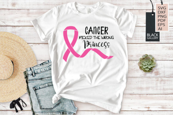 Cancer Picked the Wrong Princess Graphics