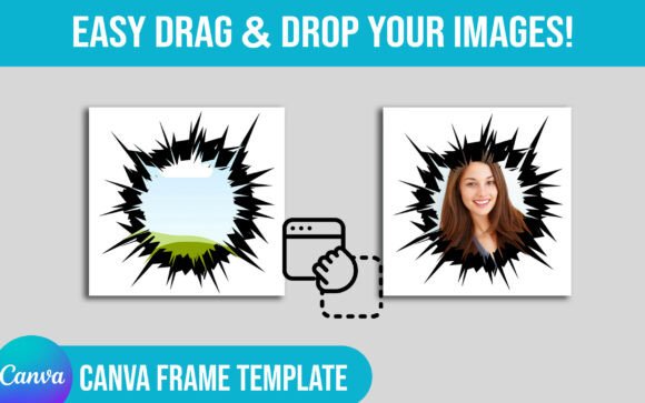 Canva Frames Cracked Edges: Graphics for T-Shirt Designs