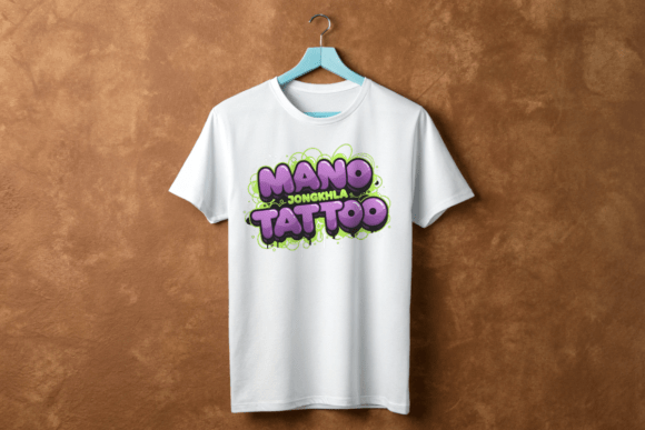 Graffiti Tattoo Logo PNG for T-Shirt Designs & Graphics