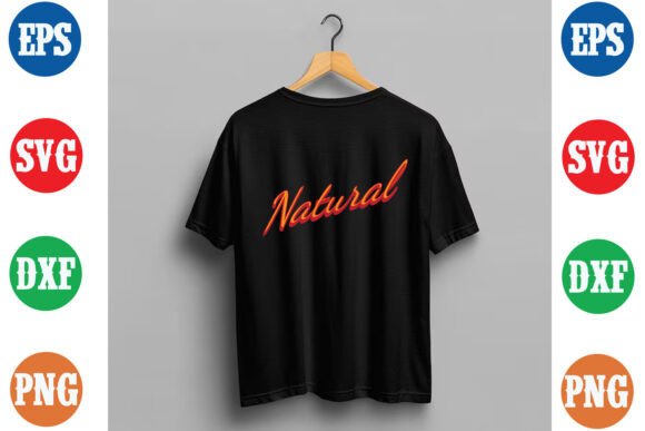 Natural 3D Black T Shirt Design: Graphics for T-Shirt Crafts