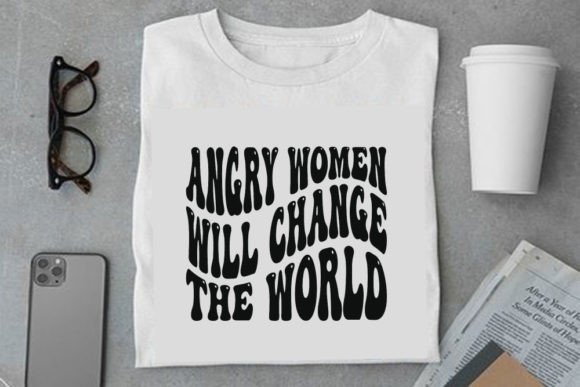 Retro Girl Power Design, Angry Women