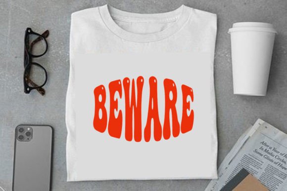 Retro Halloween Design, Beware Graphics