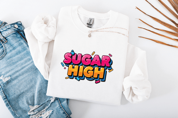 Sugar High SVG: Candy Kawaii Graphics for T-Shirt Designs