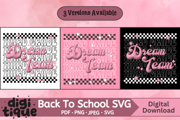 Third Grade Dream Team T-Shirt Graphics & Designs