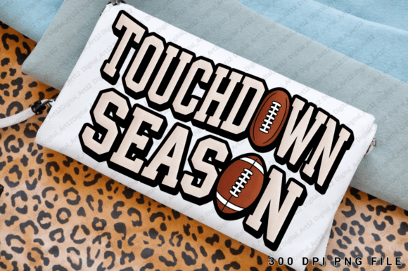 Touchdown Season Sublimation PNG: Graphics for T-Shirt Designs